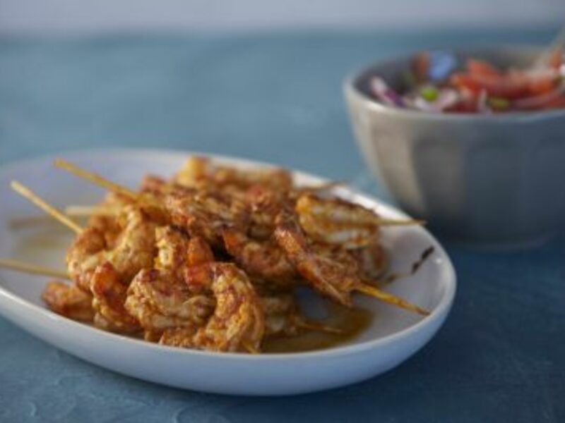 Image of Shrimp Anticuchos Criolla-Style article