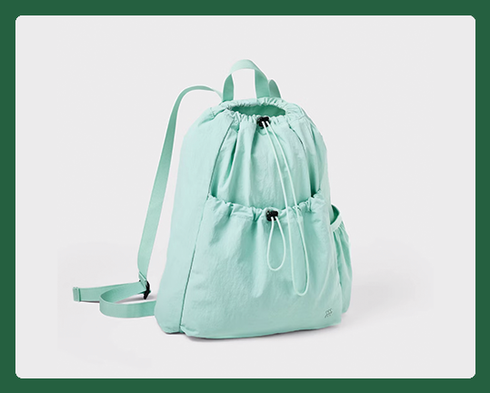 Glow Up college Life - Target - 20L Cinch Backpack - All In Motion™ Mint Green