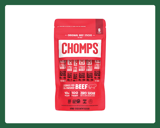College Care Package - Chomps Chomplings Original Beef Sticks - 9.2oz/8ct
