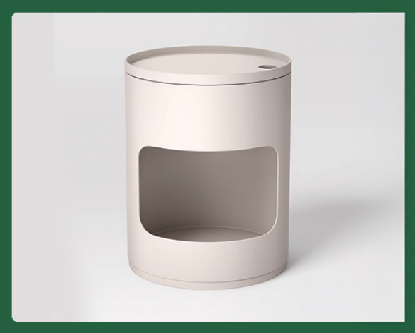 Glow up College Life - Target - Rolling Side Table with Lid Cream – Room Essentials™