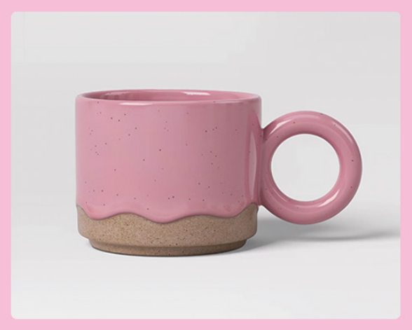 Glow Up College Life Target - 16 fl oz Drippy Glaze Mug Pink – Room Essentials™.