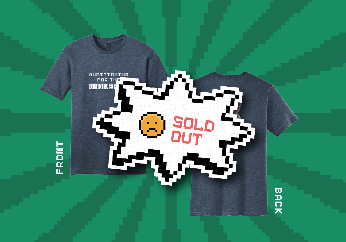 Mediocre Bunny Graphic T-shirt - Heathered Navy